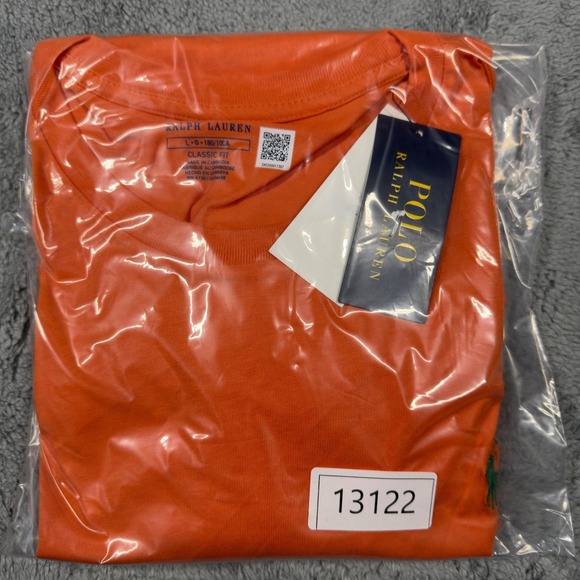 Polo Ralph Lauren T-Shirt Mens L Orange Classic Fit Crewneck 710671426313 NEW - Picture 9 of 9